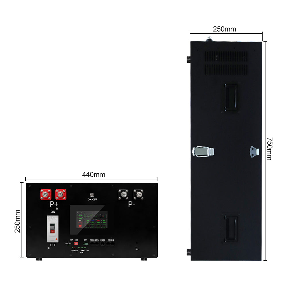 51.2V 15kWh LiFePO4 Battery Pre-assembled Diy Box with BMS|EP Energy