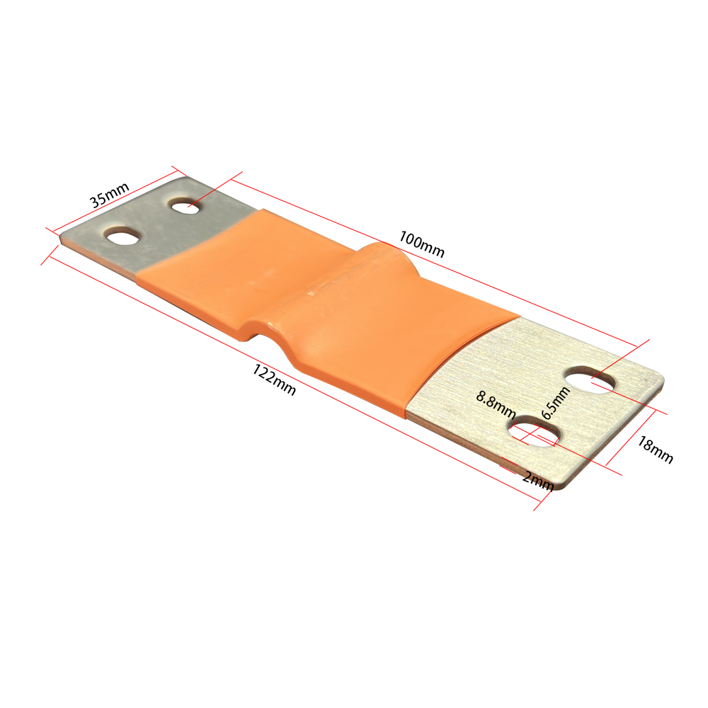 4 holes yellow flexible busbar dimension