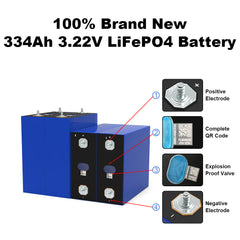 334Ah 3.22V LiFePO4 Cell apperance display
